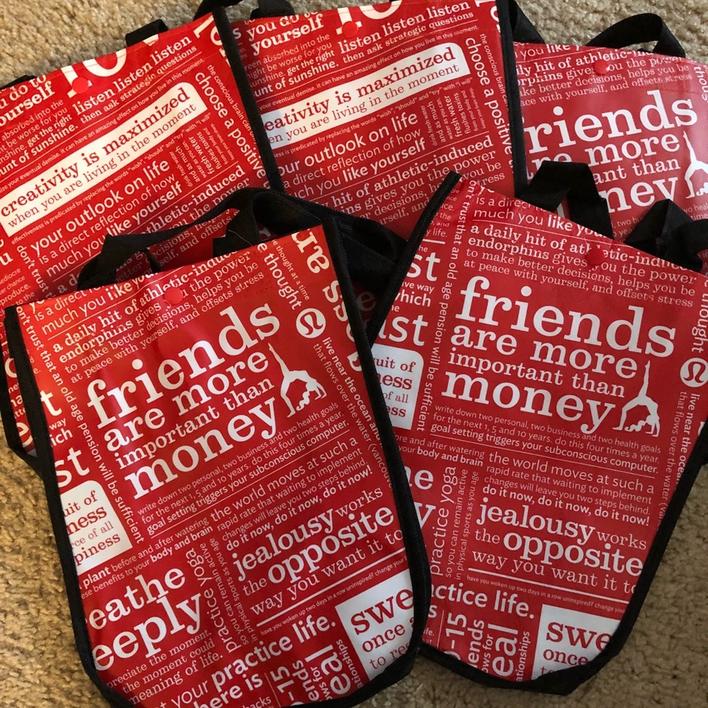 Lululemon small tote bags